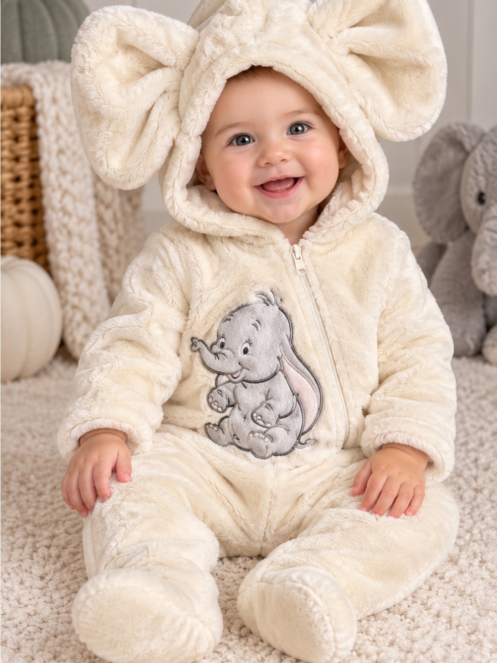 Disney Baby Dumbo Plush Halloween Costume 6-9M NWOT Elephant